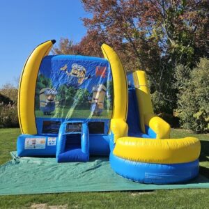 Minions Inflatable Bounce House Combo Dry