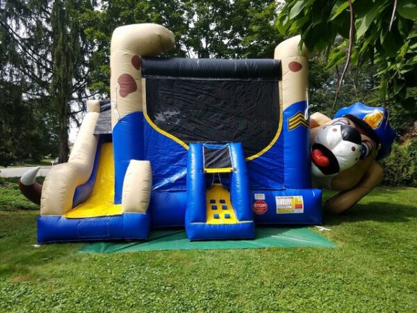 Police Dog Inflatable Bounce House Combo - Image 2
