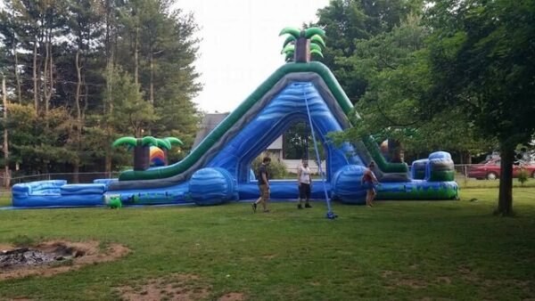 98 FT Inflatable Obstacle Course with 24 FT Dual Lane Slide - Image 2