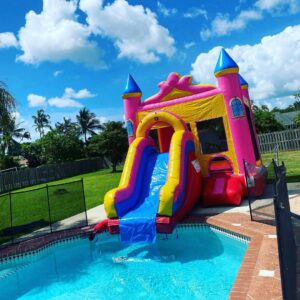Pink Water Slide for Kids Party Rental