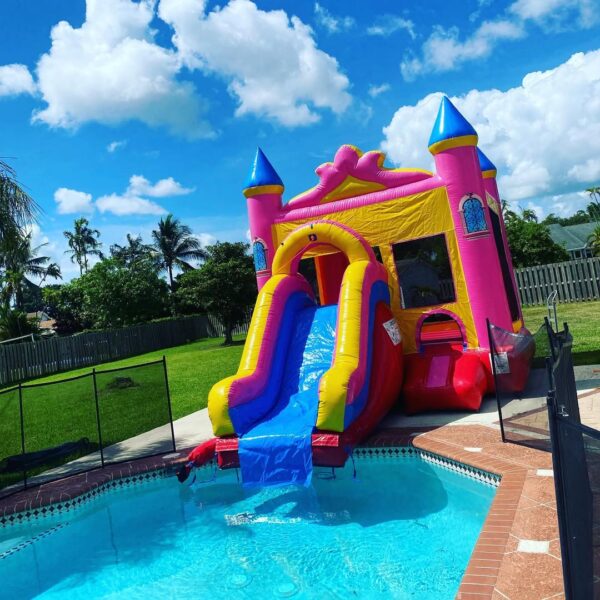 Pink Water Slide for Kids Party Rental