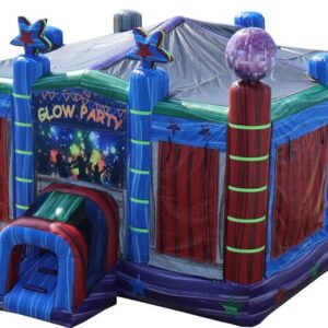 Large 20 x 20 Glow Party Combo Bounce House