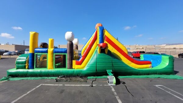 40 FT Sports Inflatable Obstacle Course Athletic Fun for All Ages - Image 4