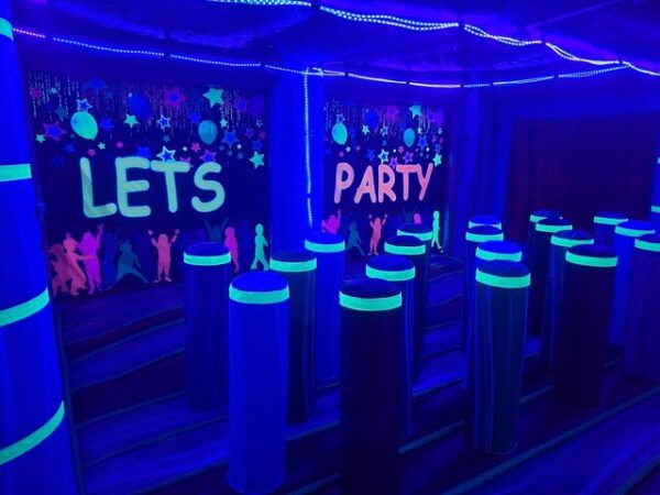 Large 20 x 20 Glow Party Combo Bounce House - Image 2